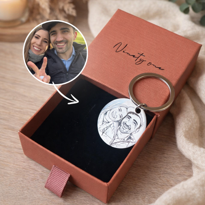 Everyday Personalised Engraved Circle Key Ring - INCLUDES ENGRAVING
