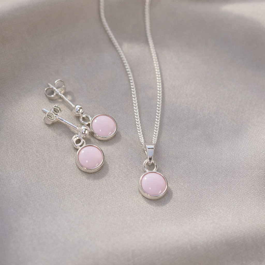 Signature Silver Pendant Drop Necklace