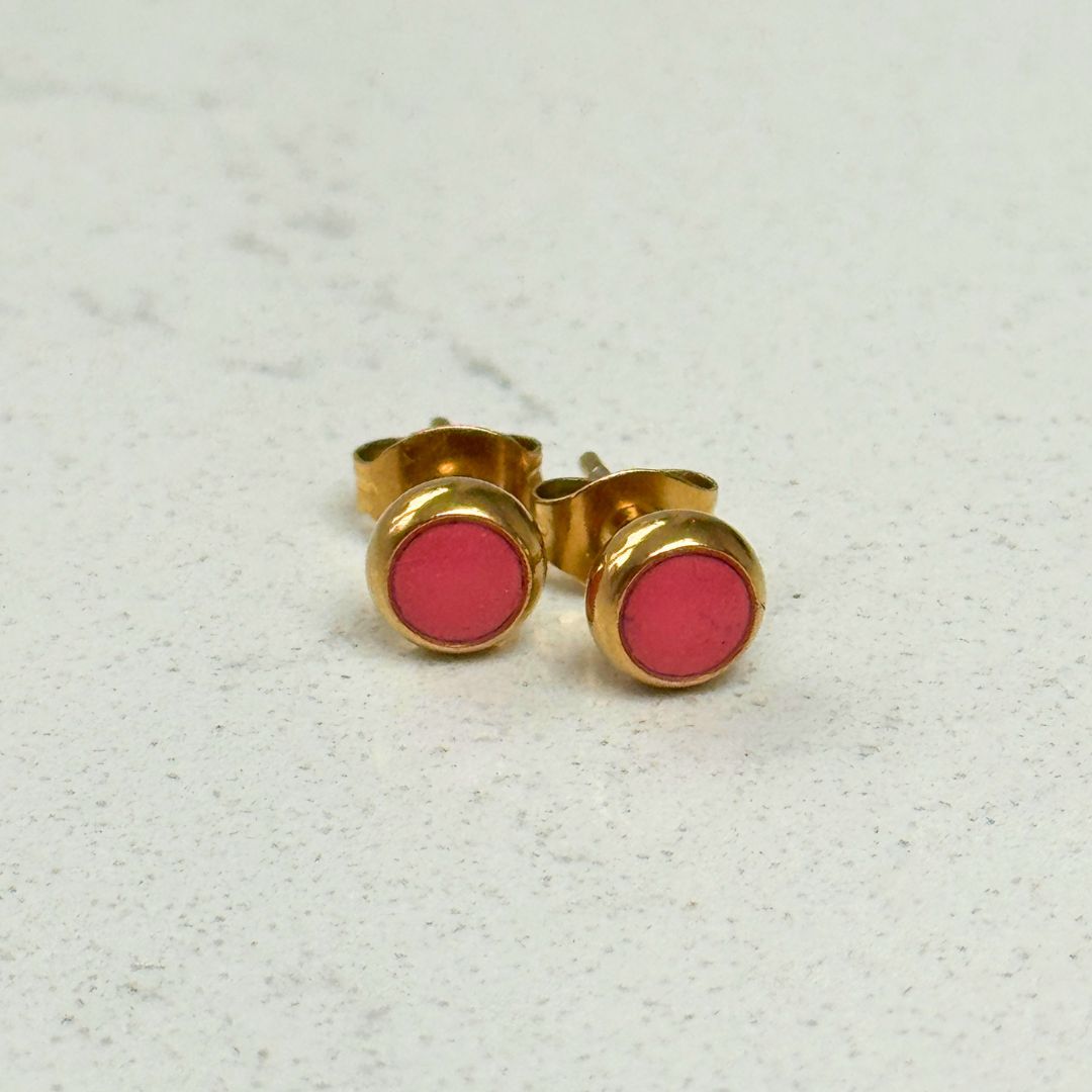 Everyday Gold Stainless Steel Stud Earrings