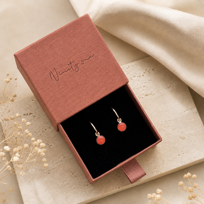 Signature Silver Hoop Drop Earrings