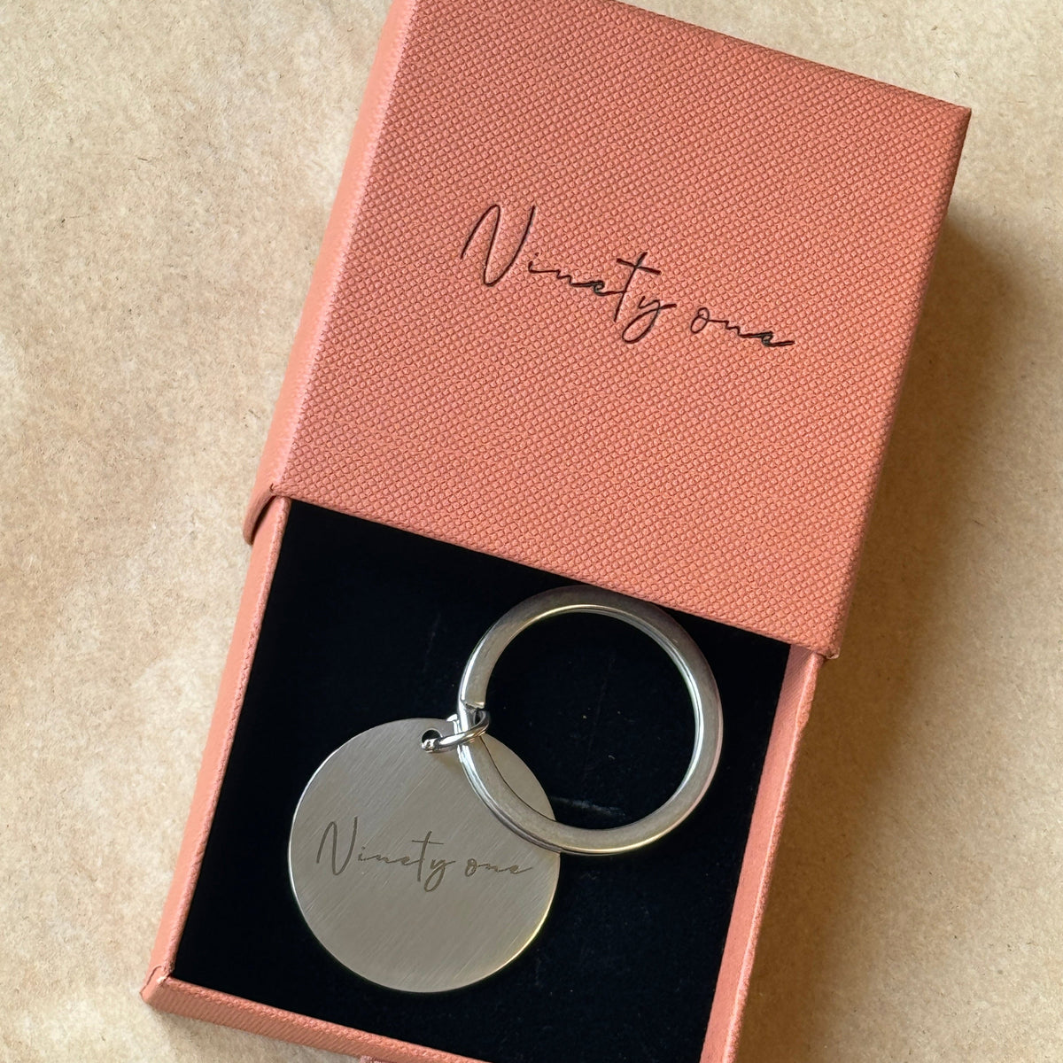 Everyday Personalised Engraved Circle Key Ring - INCLUDES ENGRAVING