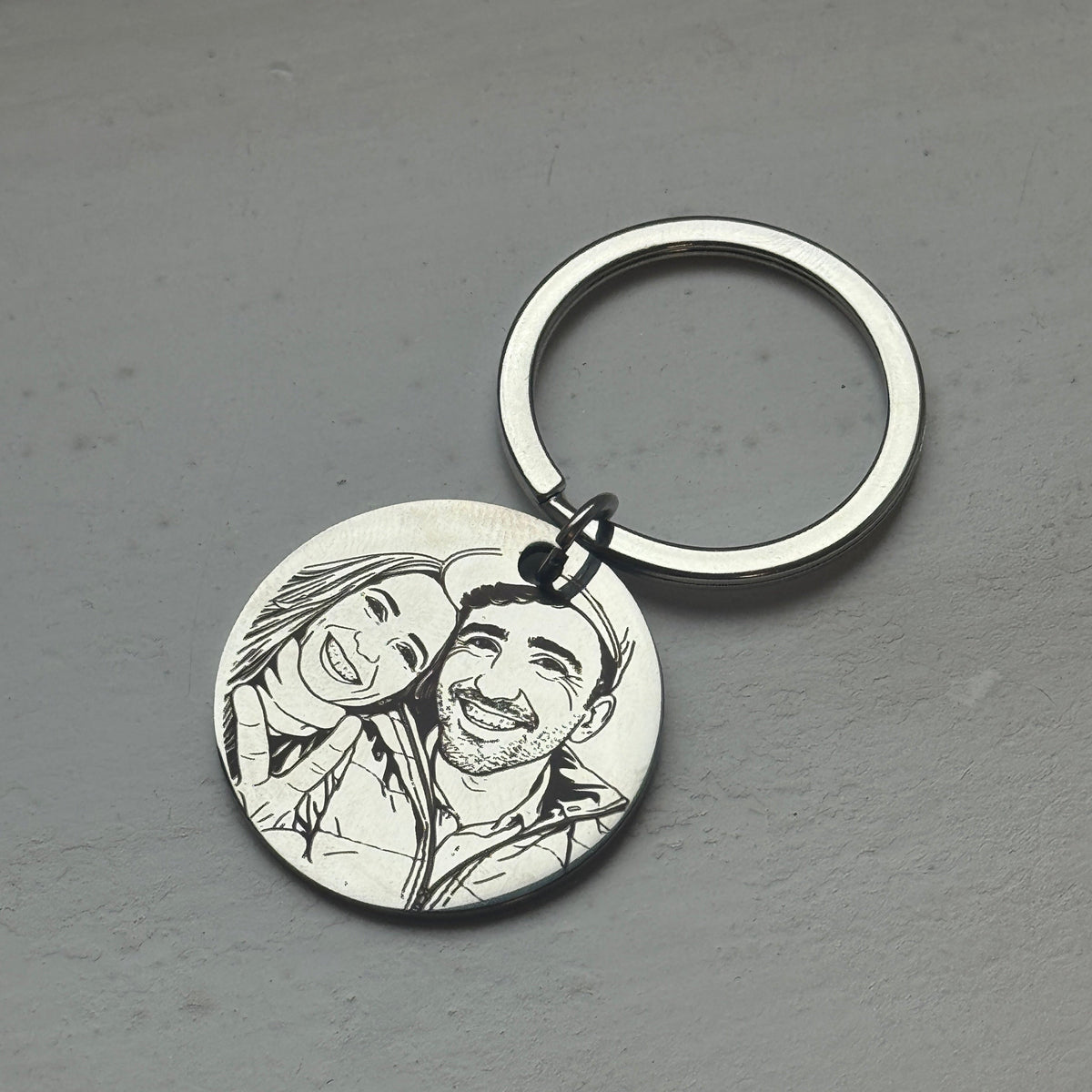 Everyday Personalised Engraved Circle Key Ring - INCLUDES ENGRAVING