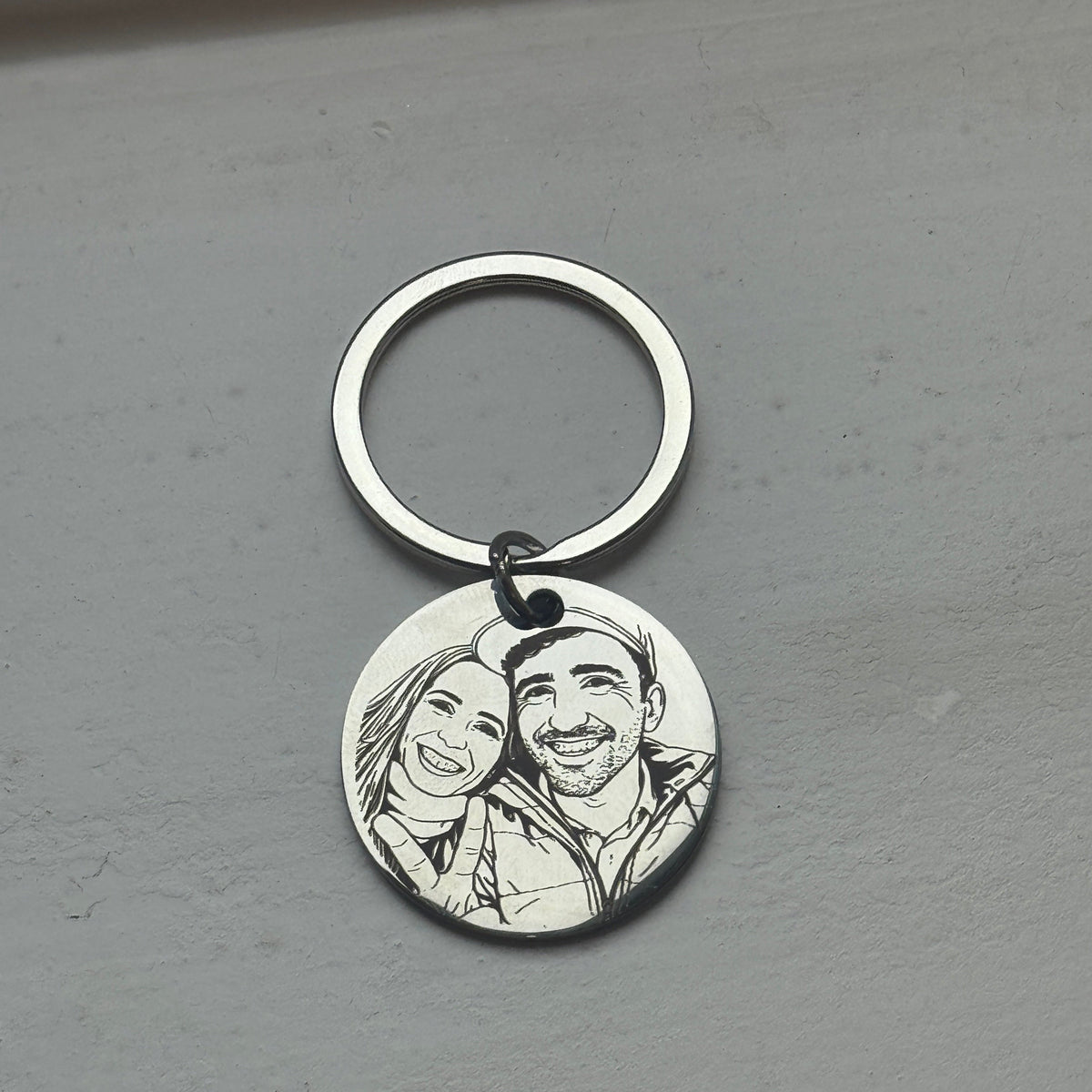 Everyday Personalised Engraved Circle Key Ring - INCLUDES ENGRAVING