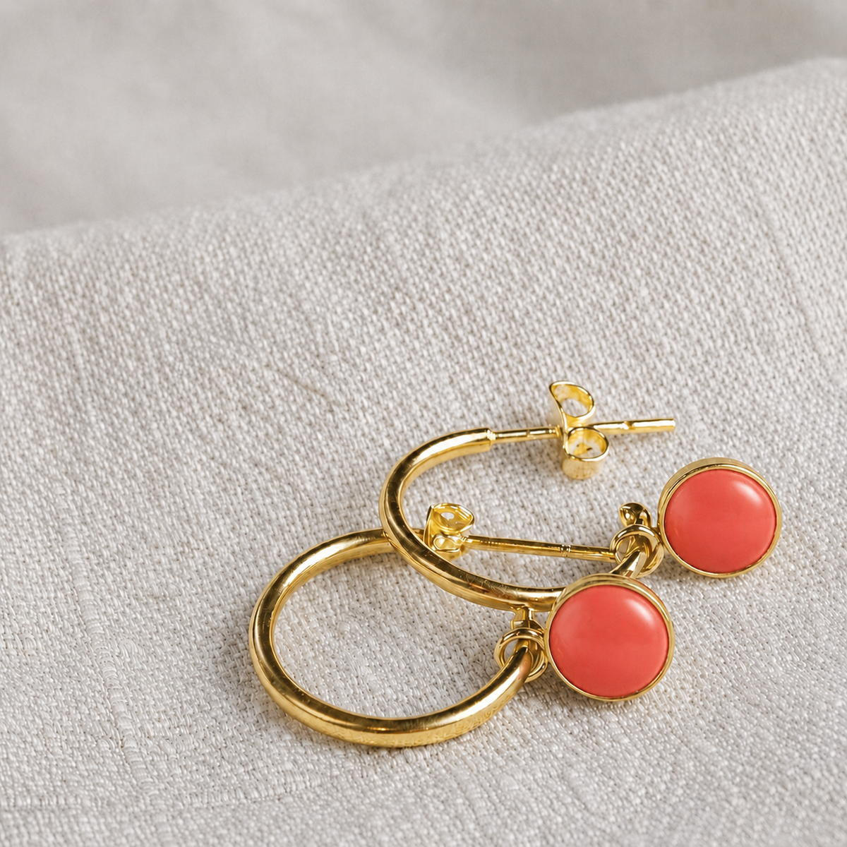 Luxe Gold Hoop Drop Earrings