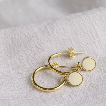 Luxe Gold Hoop Drop Earrings