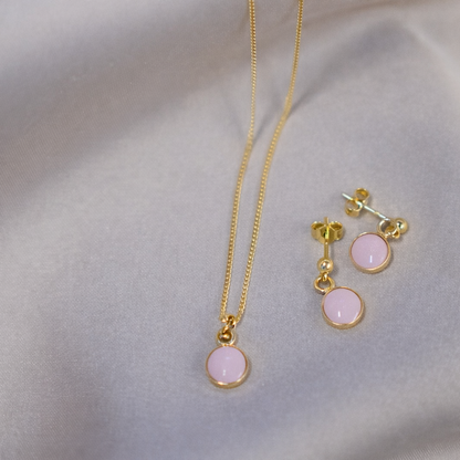 Luxe Gold Pendant Drop Necklace