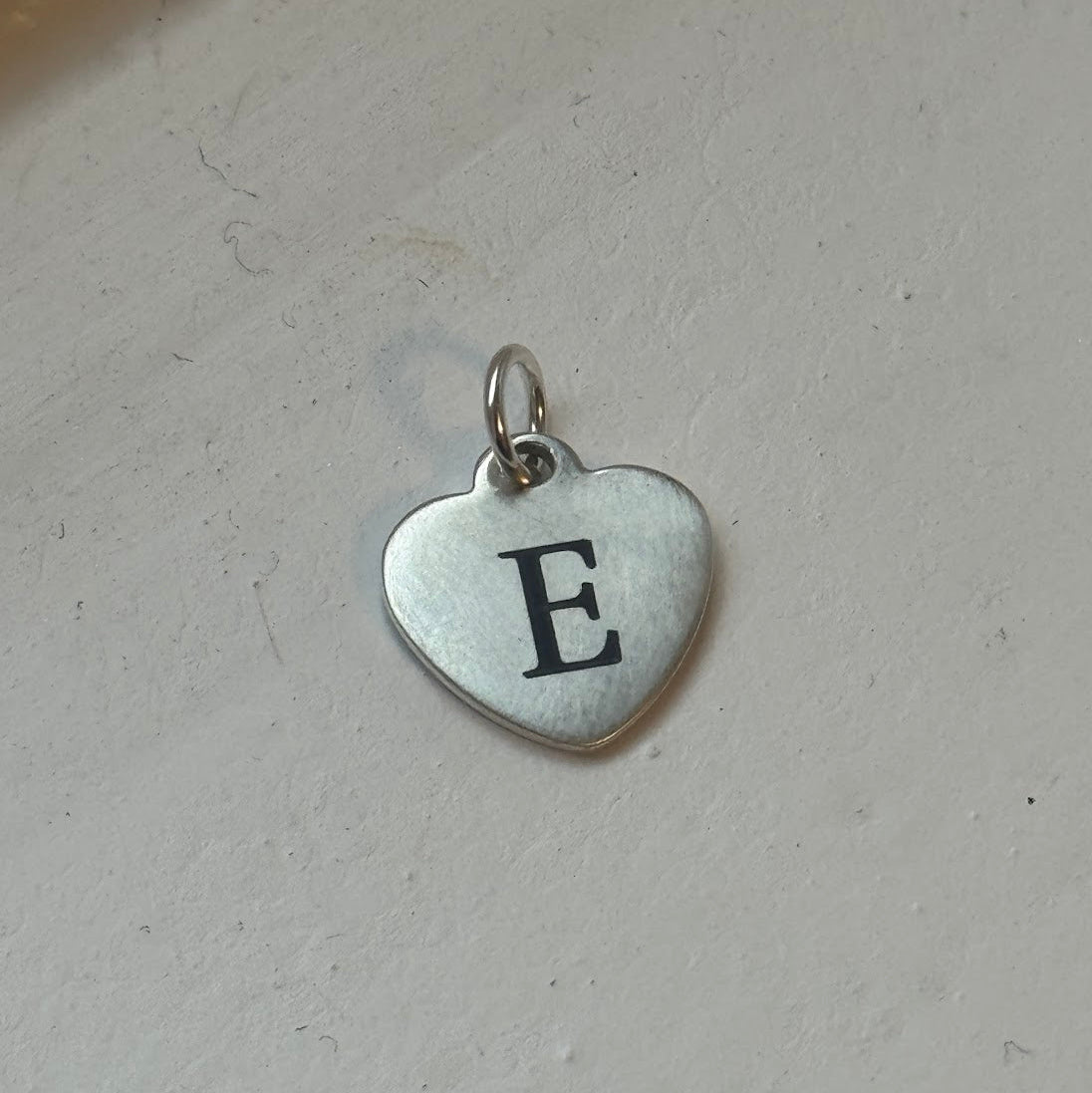 Signature Silver Paperclip Chain Heart Charm Necklace - FREE ENGRAVING