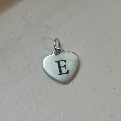 Signature Silver Paperclip Chain Heart Charm Necklace - FREE ENGRAVING