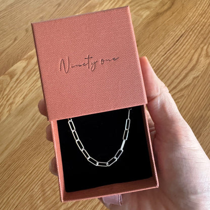 Signature Sterling Silver Paperclip Chain Necklace