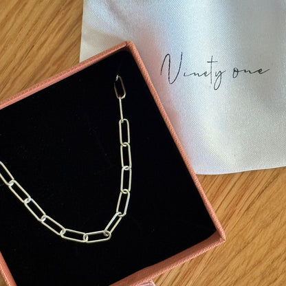 Signature Sterling Silver Paperclip Chain Necklace