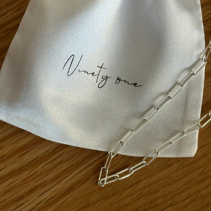 Signature Sterling Silver Paperclip Chain Necklace
