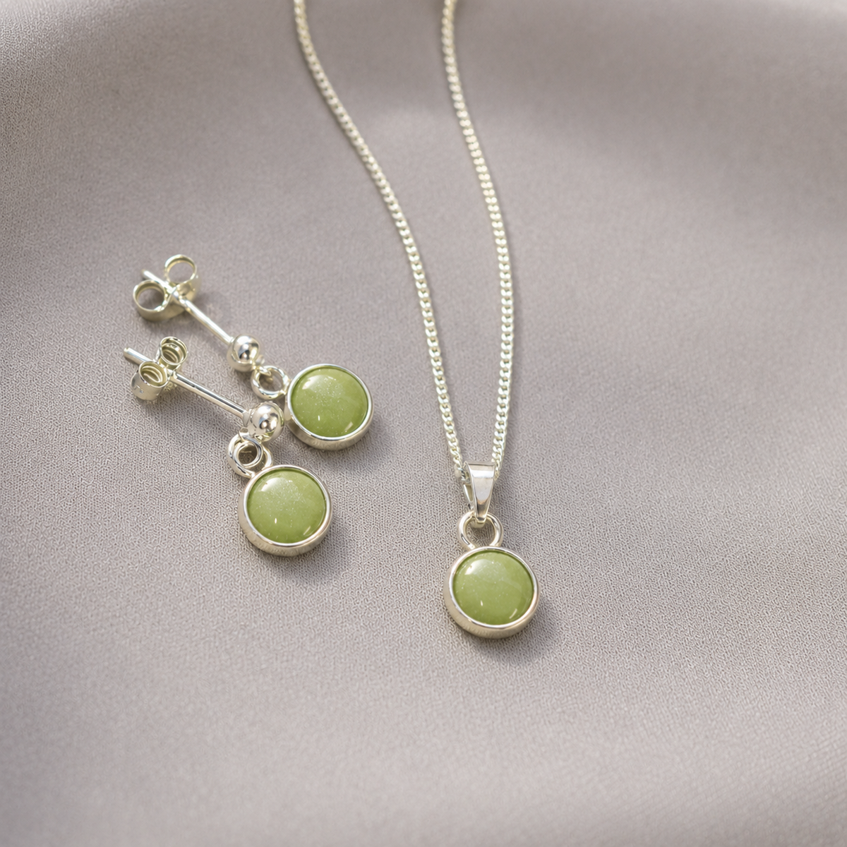 Signature Silver Pendant Drop Necklace