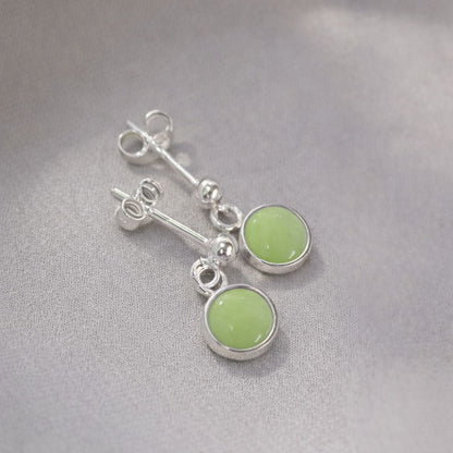 Signature Silver Stud Drop Earrings